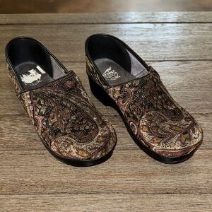 Dansko Paisley Tapestry Clogs